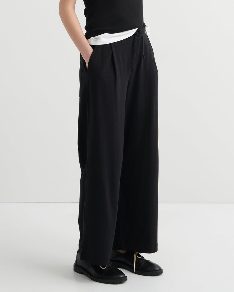 Wide Leg Pants - Black