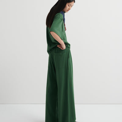 Wide Leg Pants - Forest