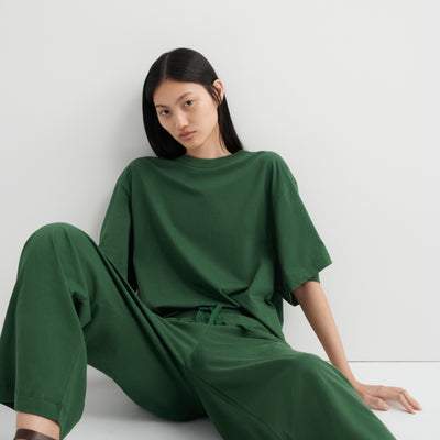 Wide Leg Pants - Forest