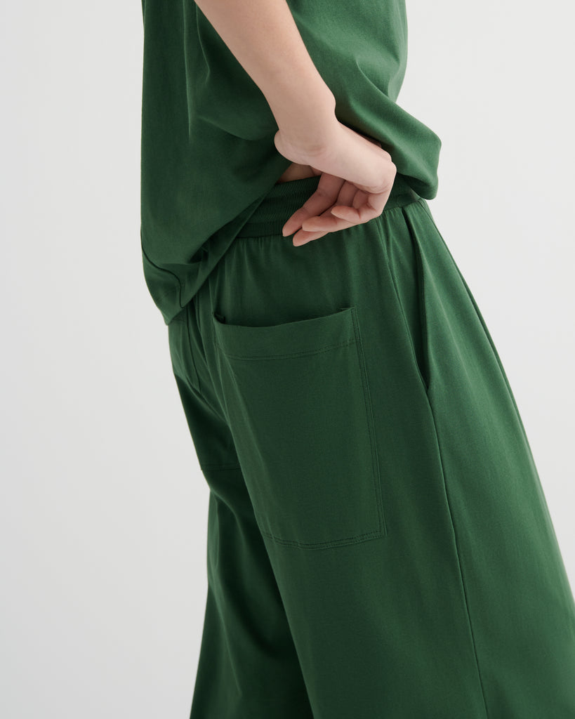 Wide Leg Pants - Forest