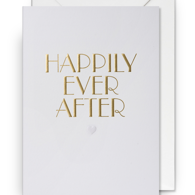 Card - Gold Happily Ever After