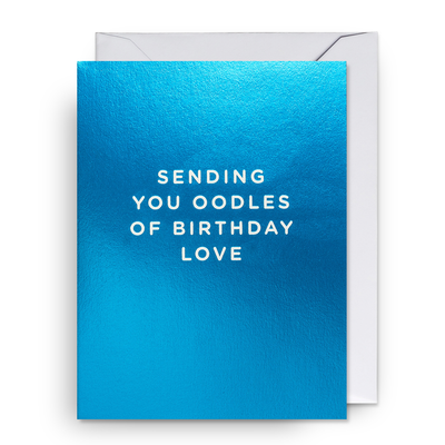 Mini Card - Oodles of Birthday Love Blue