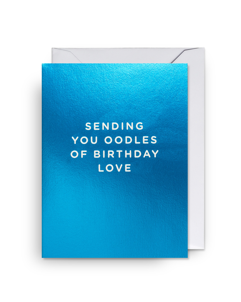 Mini Card - Oodles of Birthday Love Blue