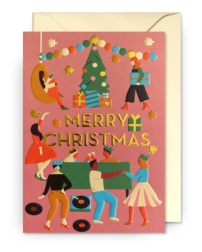 Card - Retro Party Holiday