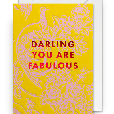 Card - Darling You Are Fabulous