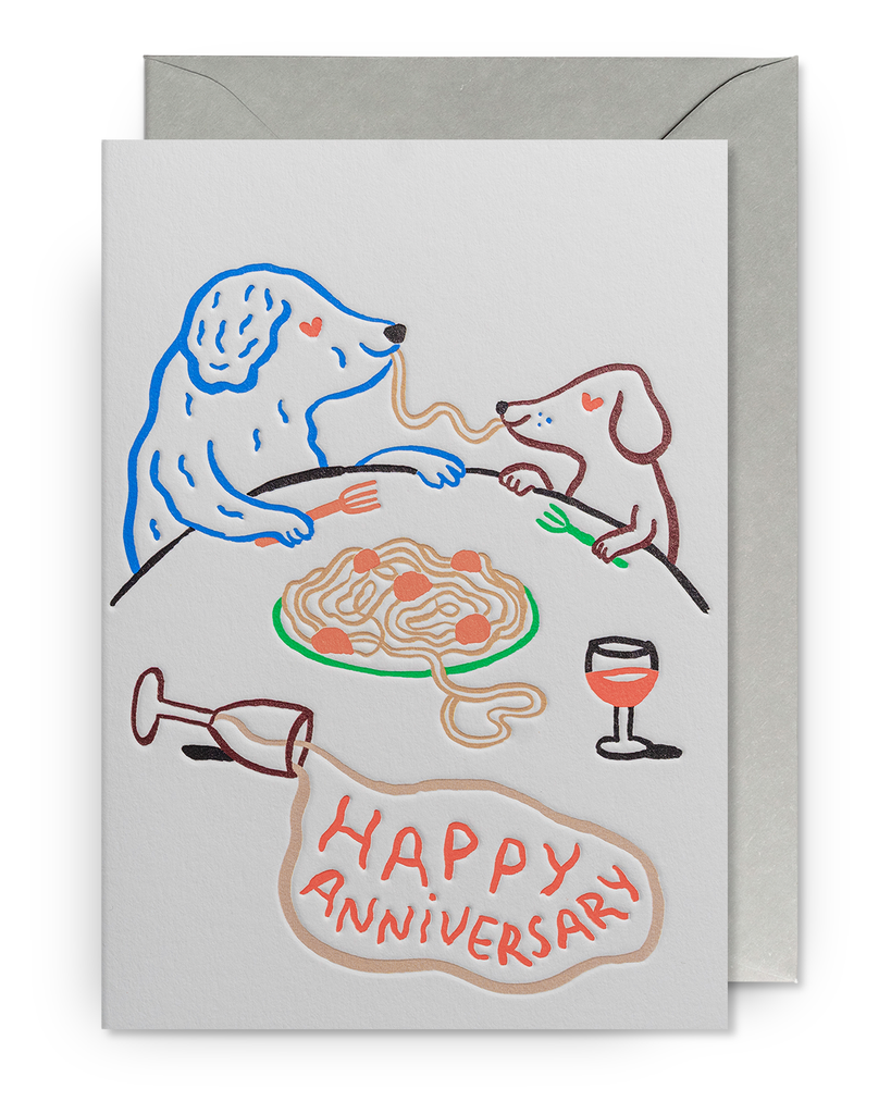 Card - Dog Spaghetti Anniversary