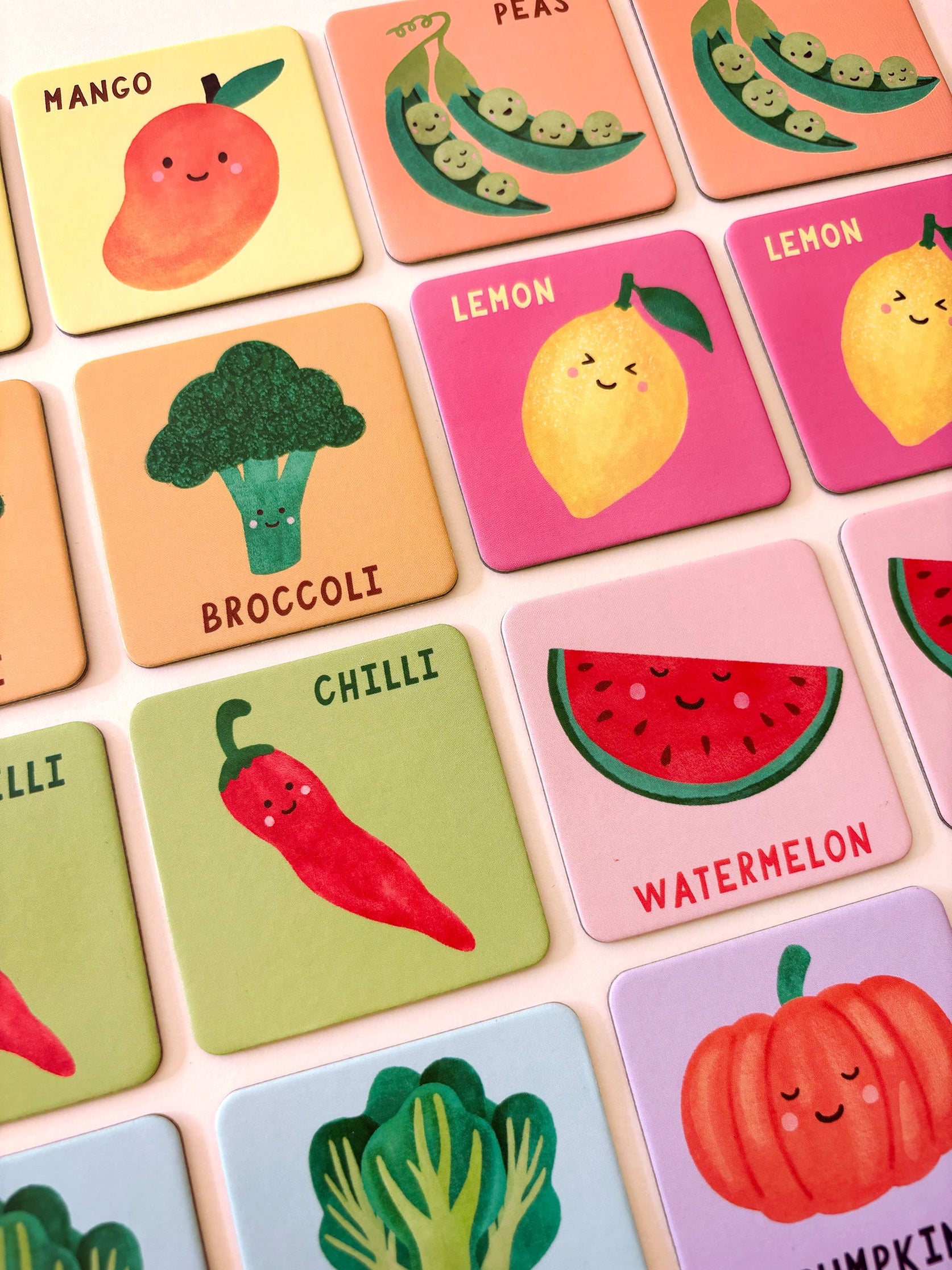 Lauren Sissons | Fruit & Veg Memory & Matching Game | Shop NZ – PAPER PLANE