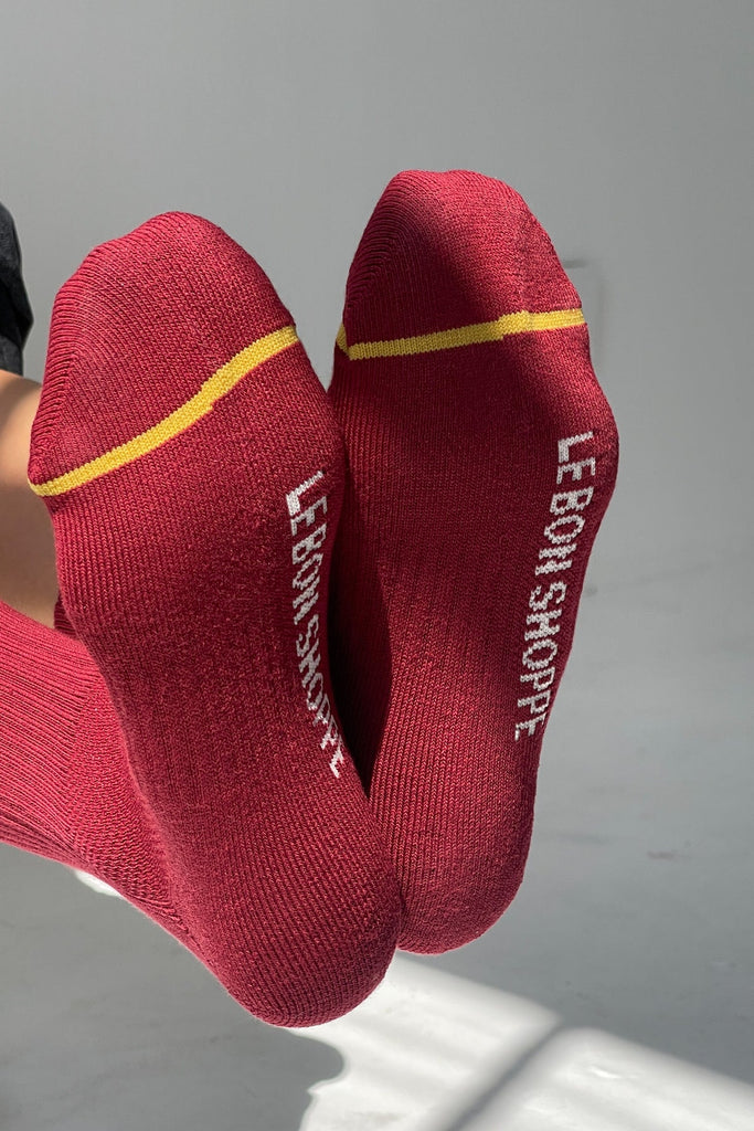 Boyfriend Socks - Cardinal