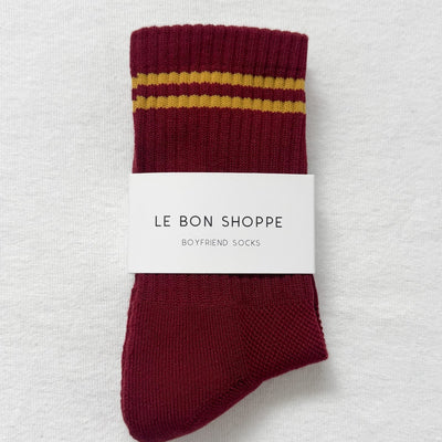 Boyfriend Socks - Cardinal