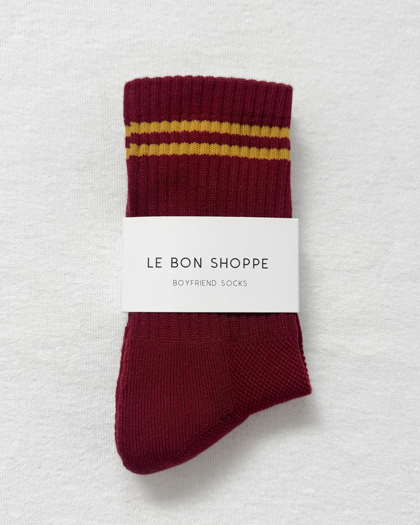 Boyfriend Socks - Cardinal