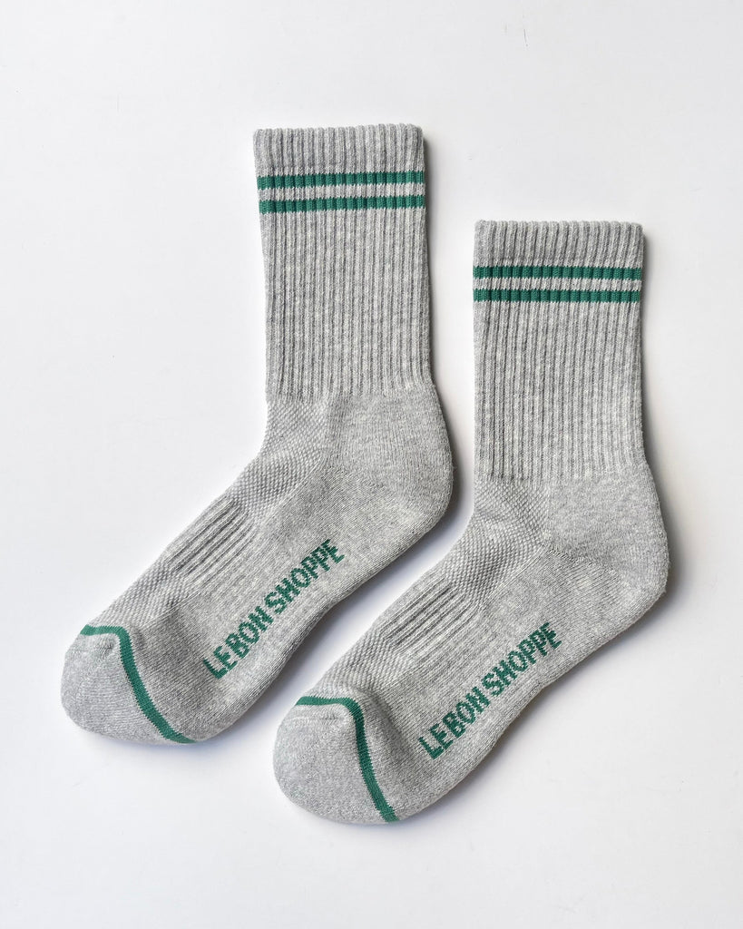 Boyfriend Socks - Light Grey