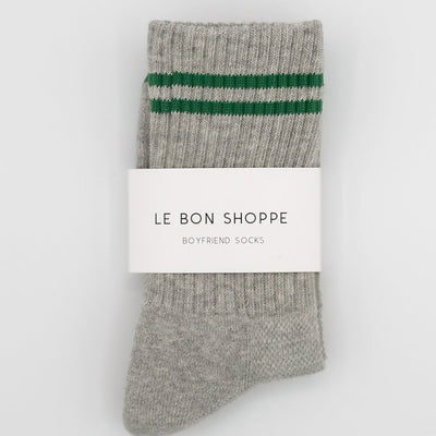 Boyfriend Socks - Light Grey