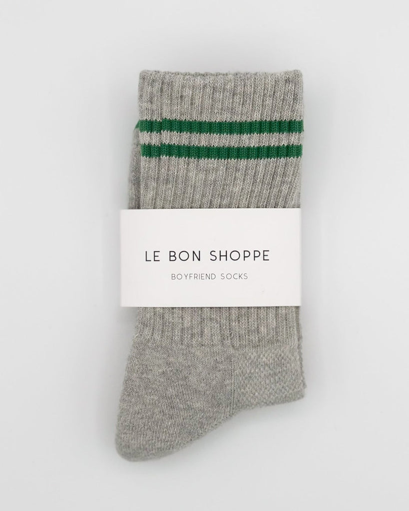 Boyfriend Socks - Light Grey