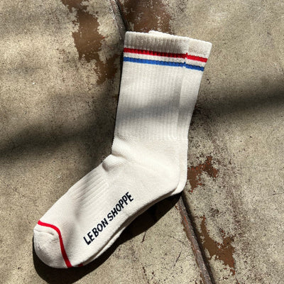 Boyfriend Socks - Milk