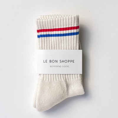 Boyfriend Socks - Milk