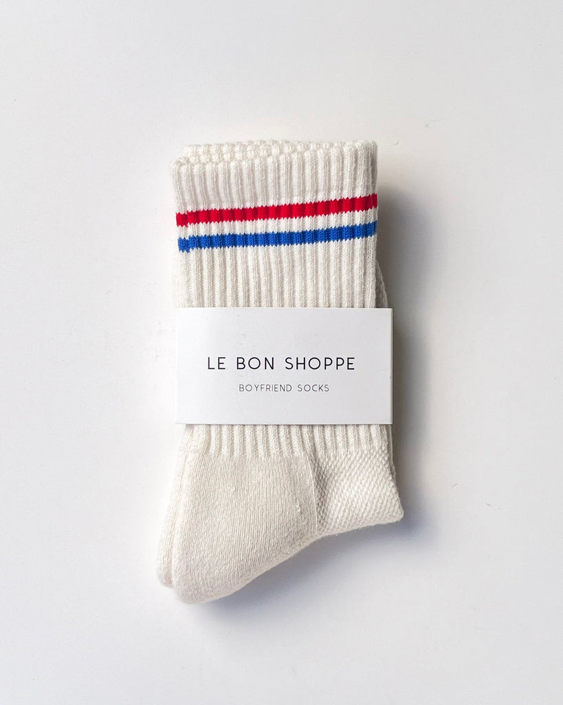 Boyfriend Socks - Milk
