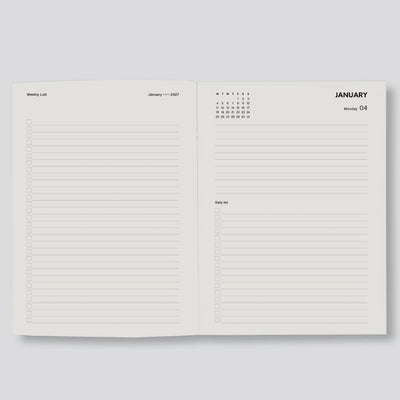 2027 Daily Diary - Red Bloom