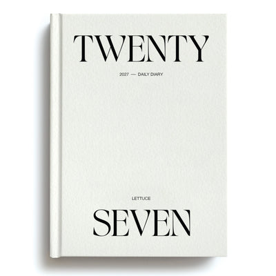 2027 Daily Diary - Minimal Typographic