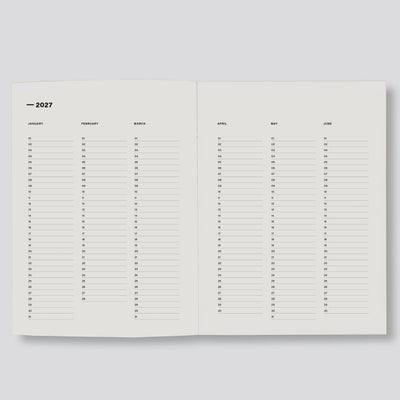 2027 Daily Diary - Red Bloom