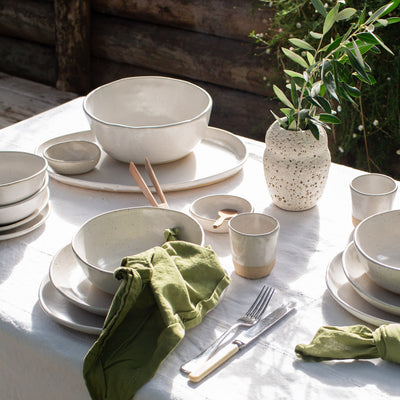 Deep Serving Bowl - White