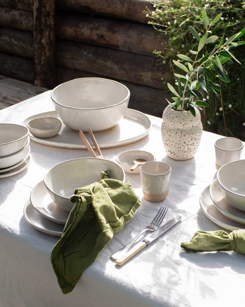 Deep Serving Bowl - White