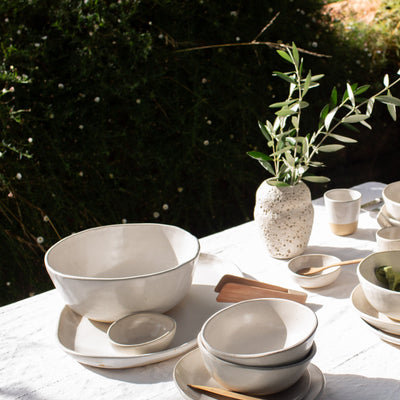 Deep Serving Bowl - White