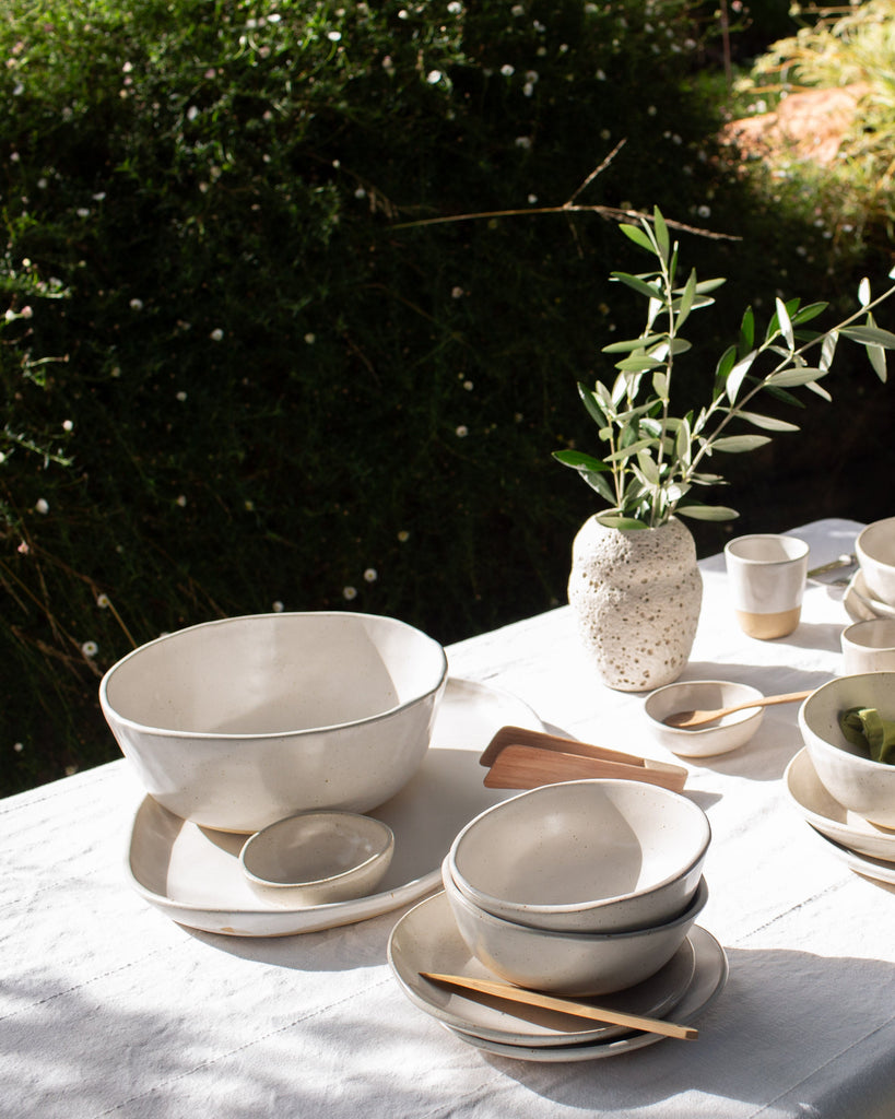 Deep Serving Bowl - White