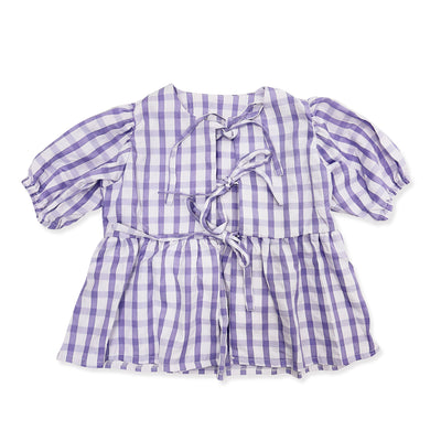 Cami Blouse - Lilac Gingham