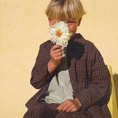 Banks Button-up Shirt - Choc Gingham