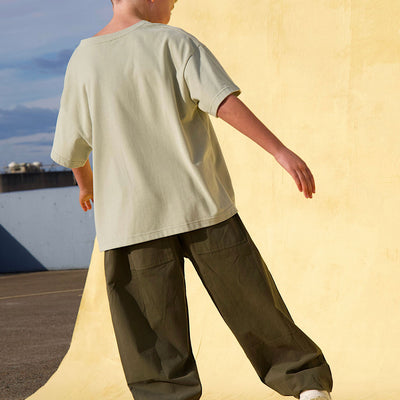 Dusty Drop Crotch Pants - Khaki