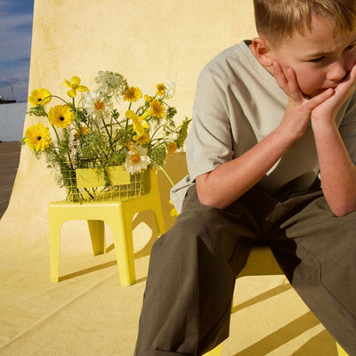 Dusty Drop Crotch Pants - Khaki