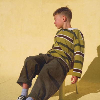 Rae Rugby Jersey - Avocado Stripe