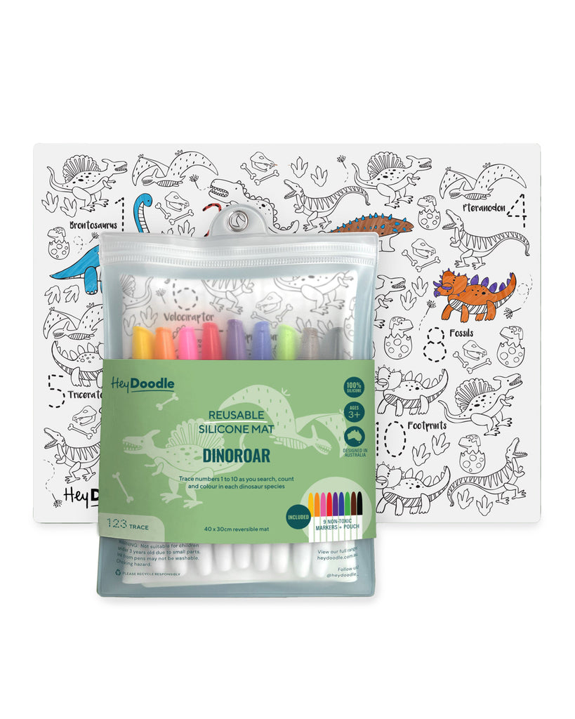 Silicone Drawing Mat - Dinoroar