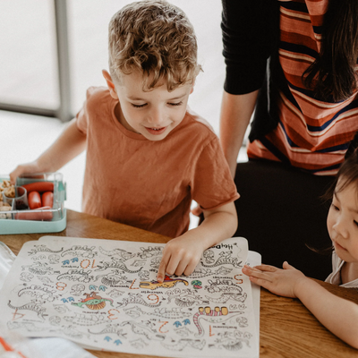 Silicone Drawing Mat - Dinoroar