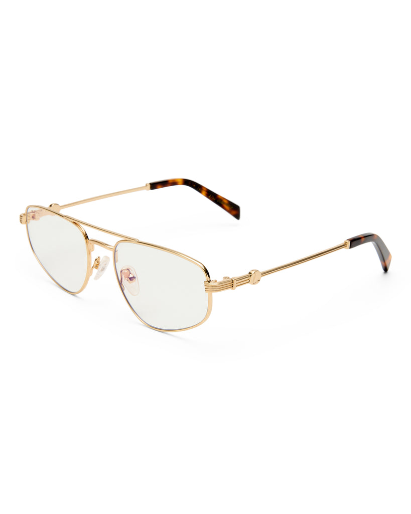 The Harvey Blue Light - Brushed Gold