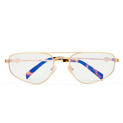 The Harvey Blue Light - Brushed Gold