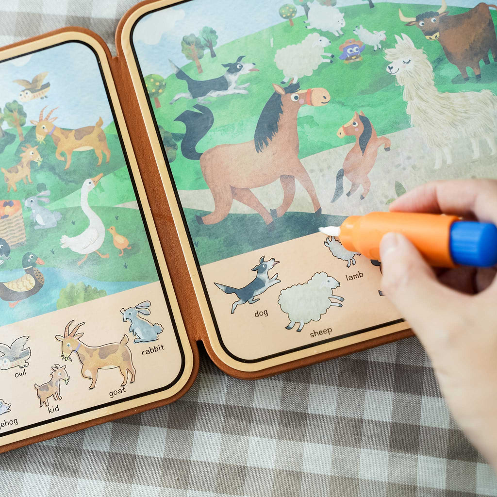 Magic Water Doodle Book - Farm Animals