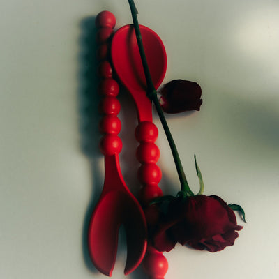 Cloud Serving Spoons - Coral
