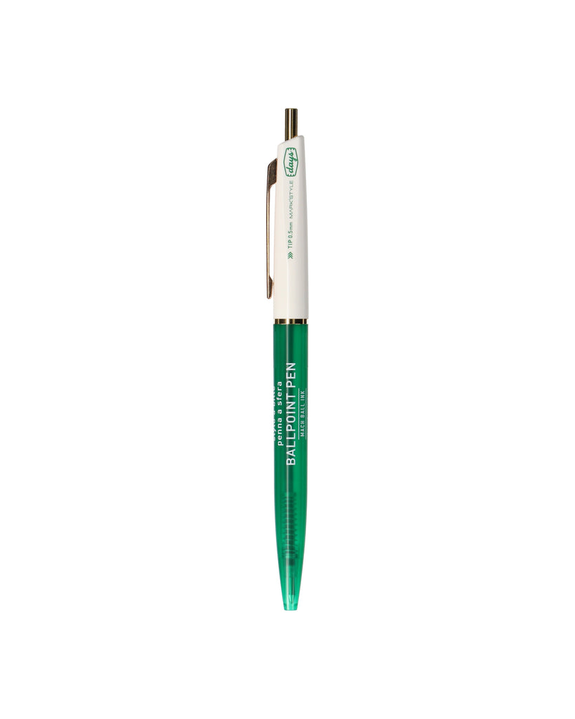 Mach Ballpoint Pen - Green & White