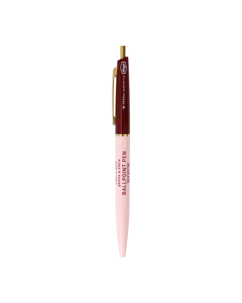 Mach Ballpoint Pen - Pink & Brown