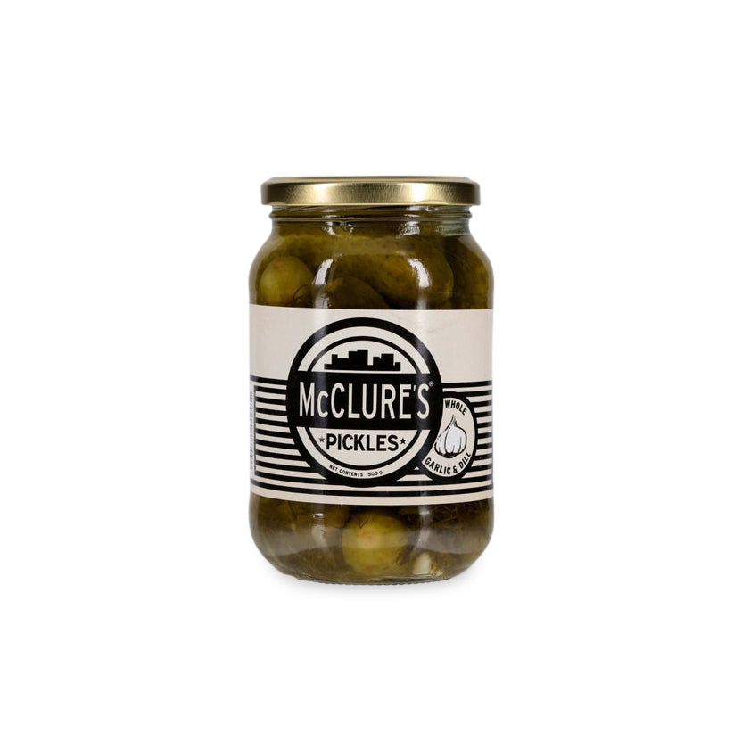 Whole Garlic & Dill Pickles - 500g