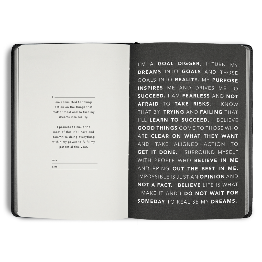 2026 Classic Weekly Diary - Black