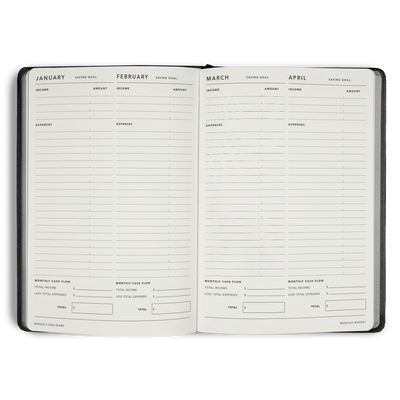 2026 Classic Weekly Diary - Black