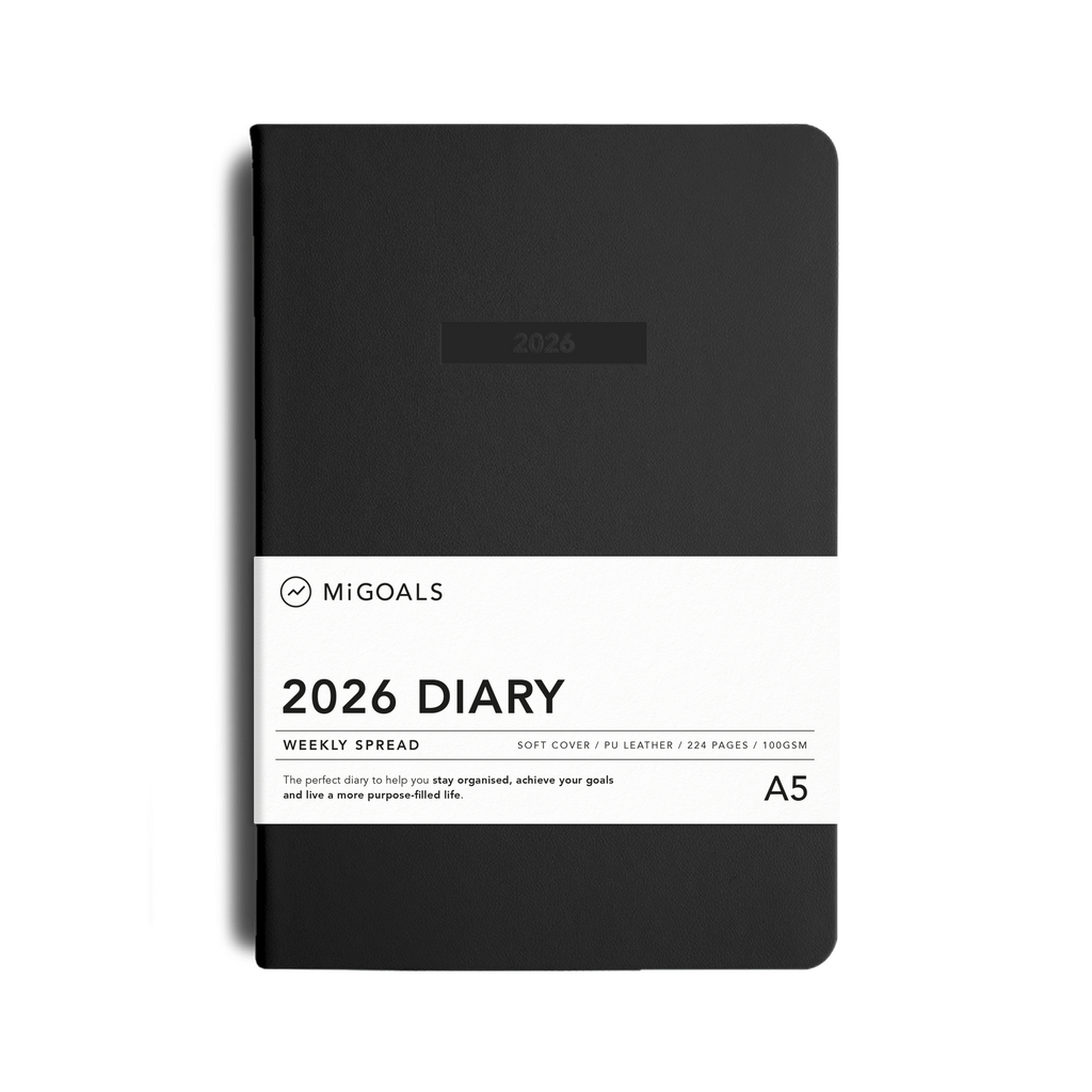 2026 Classic Weekly Diary - Black