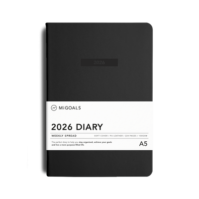 2026 Classic Weekly Diary - Black