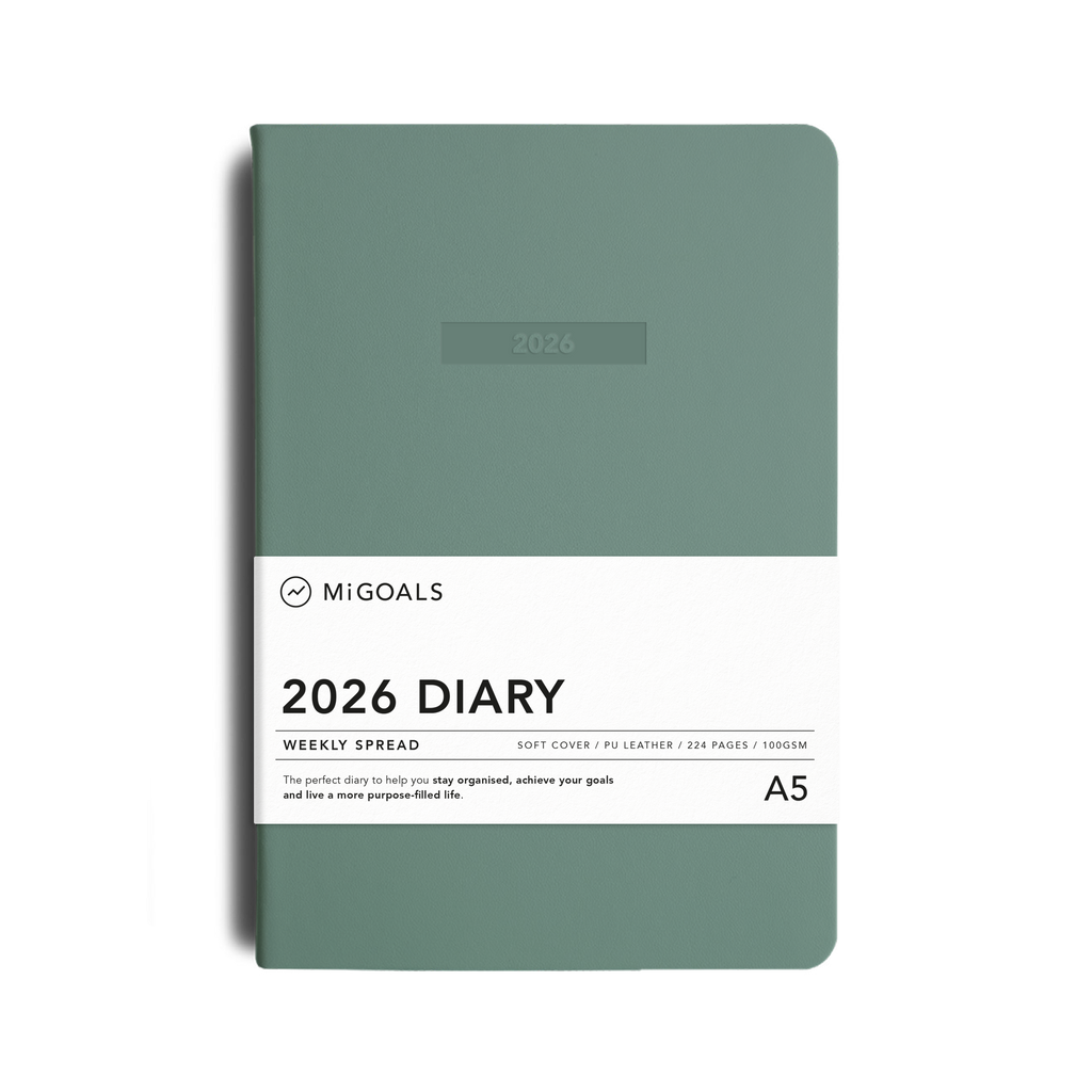 2026 Classic Weekly Diary - Sea Green