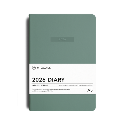 2026 Classic Weekly Diary - Sea Green