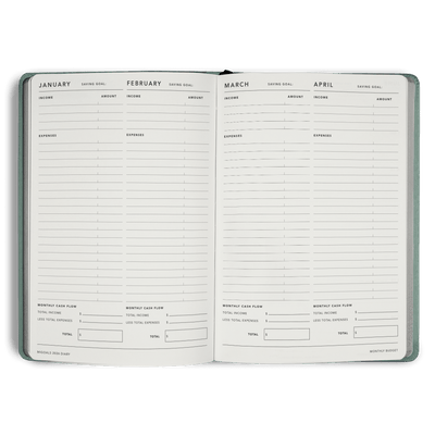 2026 Classic Weekly Diary - Sea Green