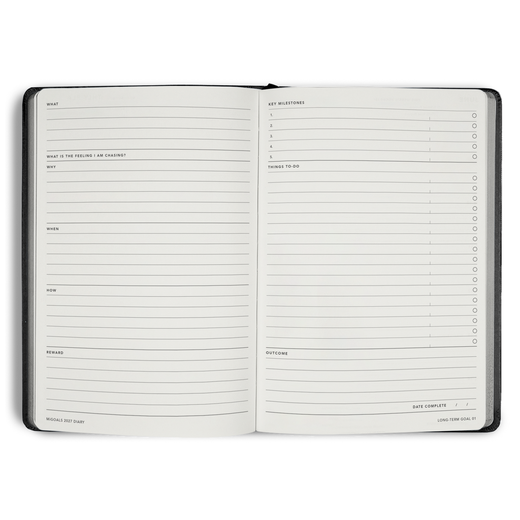 2027 Classic Weekly Diary - Green