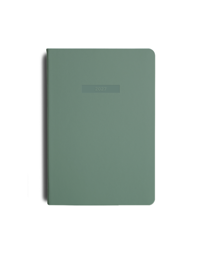 2027 Classic Weekly Diary - Green